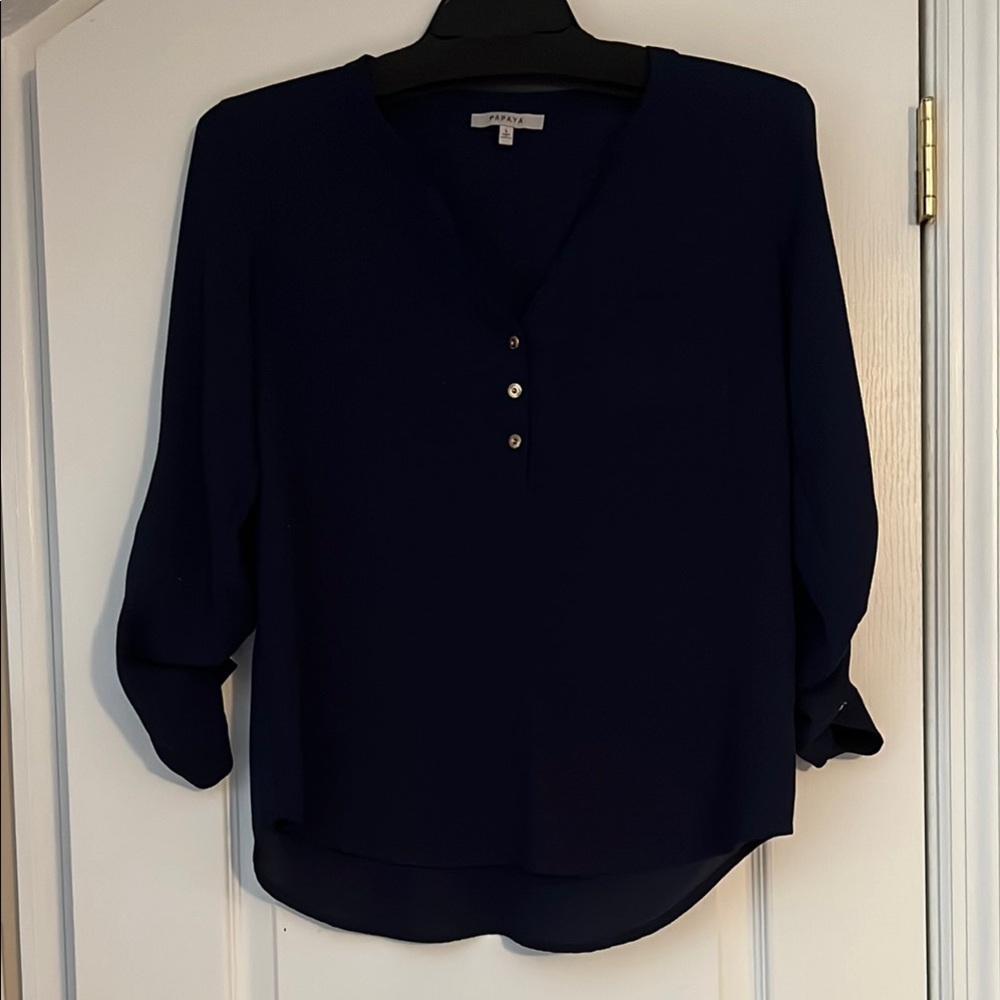 Papaya Women's Navy Blouse